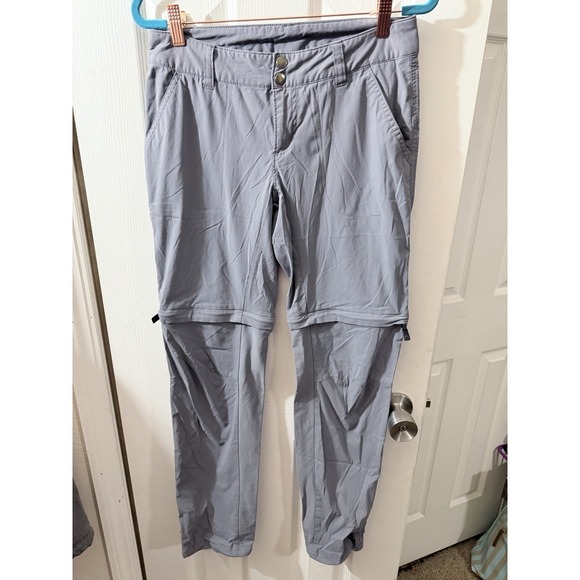 Columbia Pants - Columbia‎ Convertible Hiking Pants Women's 6 Gray Stretch Cargo Travel Outdoors